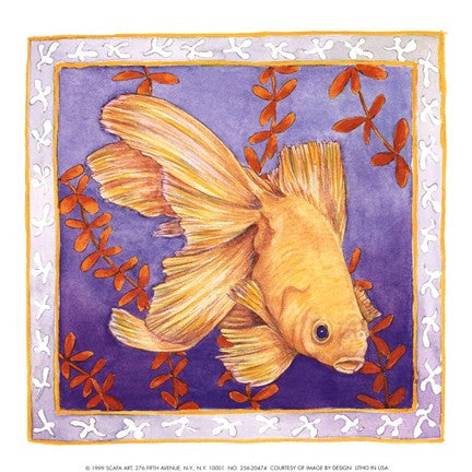 Goldfish On Purple