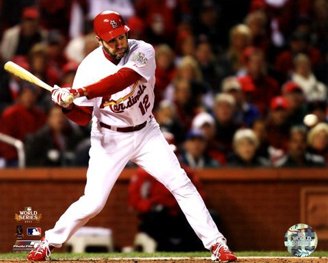 Lance Berkman 2 RBI Single Game 1 of the 2011 World Series Action  (#3)