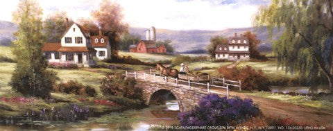 Farm with Stone Bridge