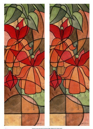 2-Up Stain Glass Floral I