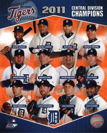 Detroit Tigers 2011 AL Central Champions Composite