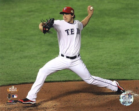 Derek Holland Game 4 of the 2011 MLB World Series Action (#16)