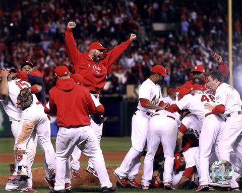 The St. Louis Cardinals Celebrate Winning World Series in Game 7 of the 2011 World Series (Team Celebration)