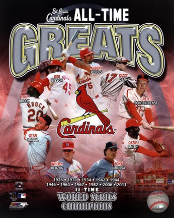 St. Louis Cardinals All Time Greats Composite