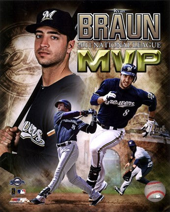 Ryan Braun 2011 NL MVP Portrait Plus