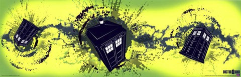 Doctor Who Tardis Taking Off Horiz.