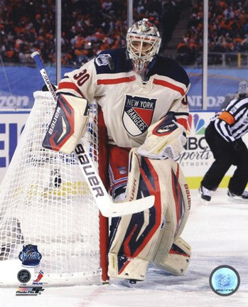 Henrik Lundqvist 2012 NHL Winter Classic Action