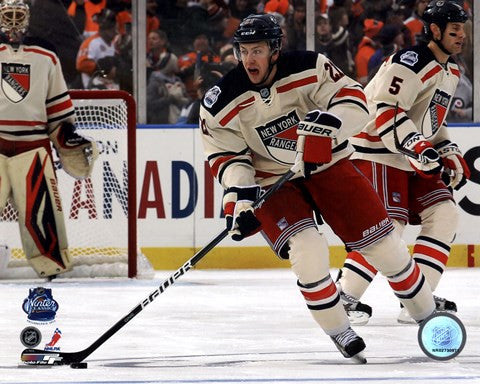 Derek Stepan 2012 NHL Winter Classic Action