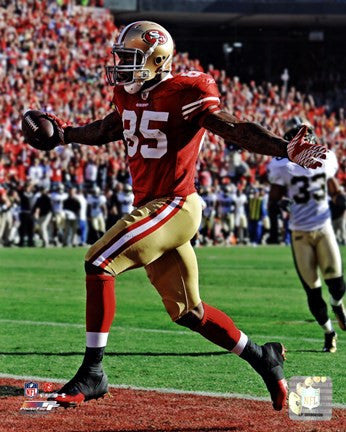 Vernon Davis Touchdown Catch NFC Divisional Playoff Game Action