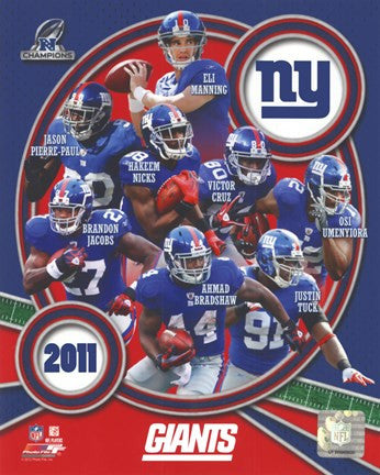 New York Giants 2011 NFC Champions Team Composite