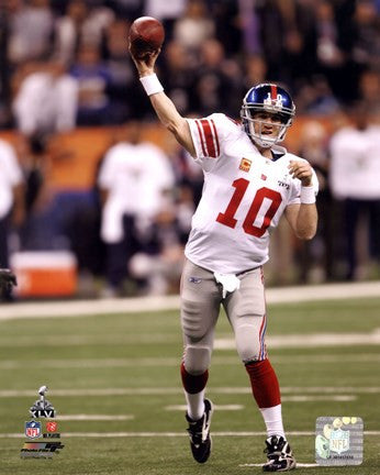 Eli Manning Super Bowl XLVI Action