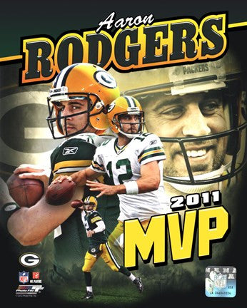 Aaron Rodgers 2011 NFL MVP Portrait Plus