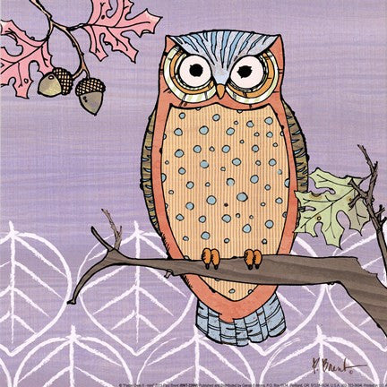 Pastel Owls II - mini