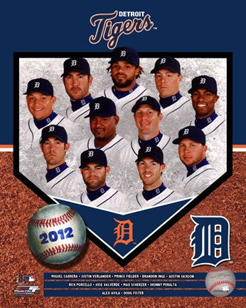 Detroit Tigers 2012 Team Composite