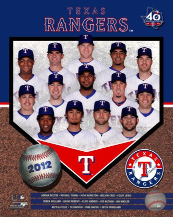 Texas Rangers 2012 Team Composite