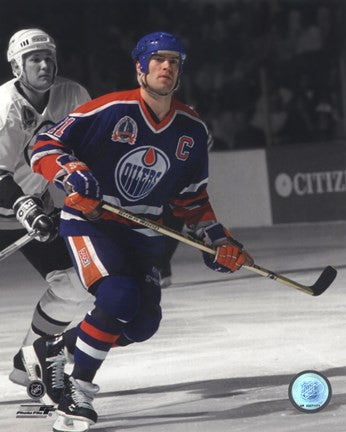 Mark Messier 1990 Stanley Cup Finals Spotlight Action