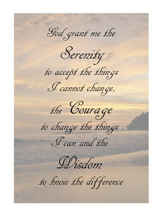 Serenity Prayer - landscape