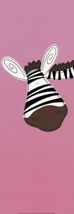 Zebra on Pink