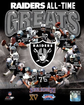 Oakland Raiders All Time Greats Composite