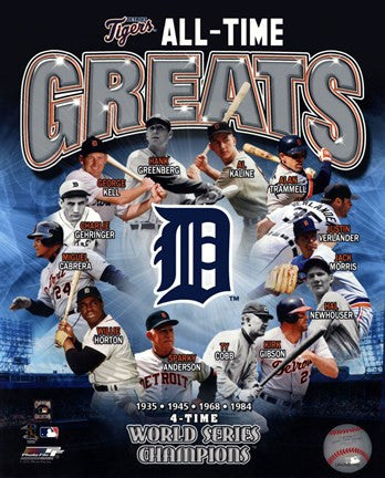 Detroit Tigers All Time Greats Composite