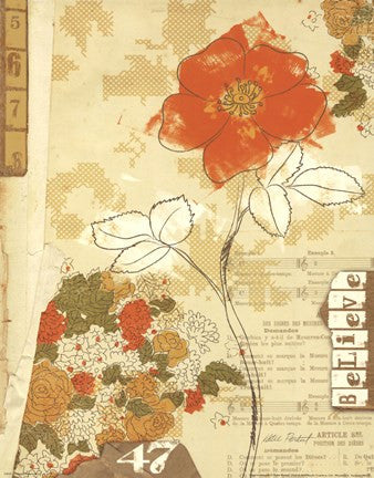 Collaged Botanicals I