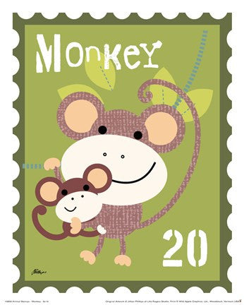 Animal Stamps - Monkey