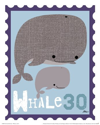 Animal Stamps - Whale