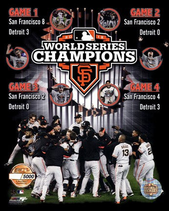 San Francisco Giants 2012 World Series Champions PF Gold Composite - Limited Edition