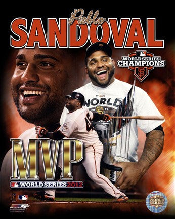 Pablo Sandoval 2012 World Series MVP Portrait Plus