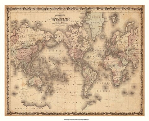 Johnson's Map of the World