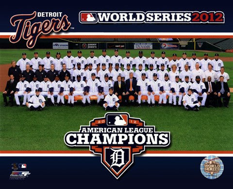 The Detroit Tigers 2012 American League Champions Team Photo