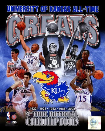 University of Kansas Jayhawks All Time Greats Composite