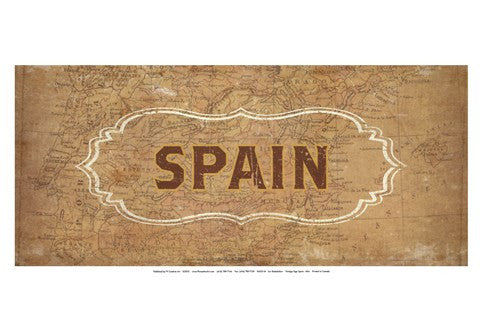 Vintage Sign - Spain