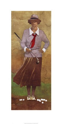 Vintage Woman Golfer