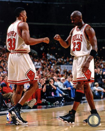 Michael Jordan & Scottie Pippen 1998 Action