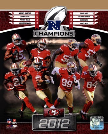 San Francisco 49ers 2012 NFC Champions Composite