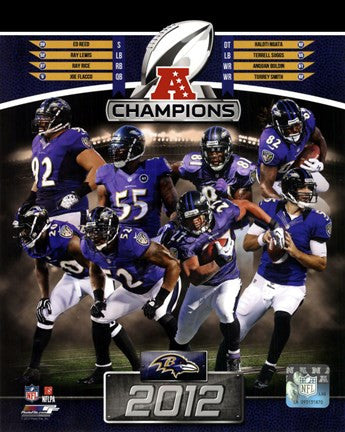 Baltimore Ravens 2012 AFC Champions Composite