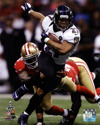 Ray Rice Super Bowl XLVII Action