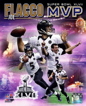 Joe Flacco Super Bowl XLVII MVP Portrait Plus