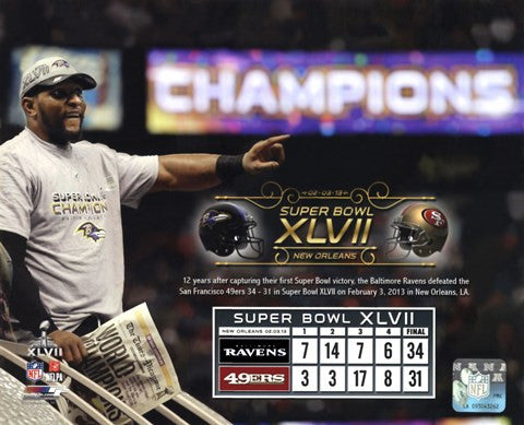 Ray Lewis Super Bowl XLVII Champion Overlay