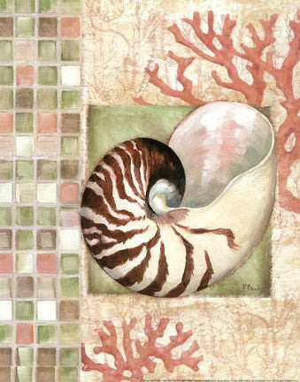 Mosaic Shell Collage I - mini