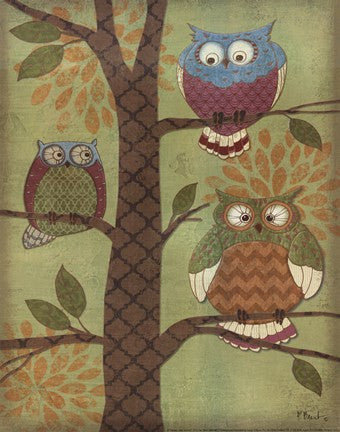 Fantasy Owls Vertical I