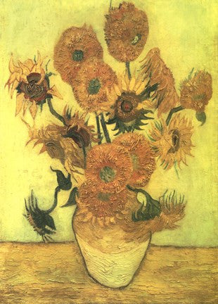 Still Life, Vase With Fifteen Sunflowers