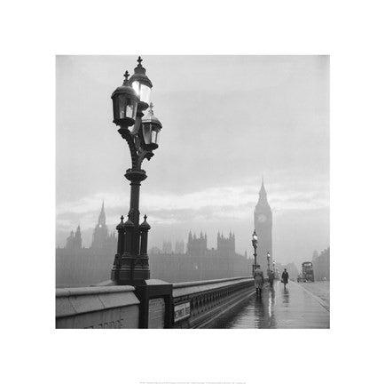 Westminster Bridge and Houses of Parliament, 1962