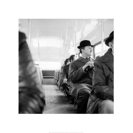 A City Gent On The Top Deck Of A Bus