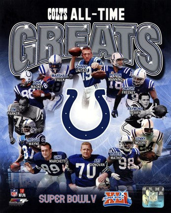 Indianapolis Colts All Time Greats Composite