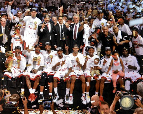 The Miami Heat Celebrate Winning Game 7 of the 2013 NBA Finals