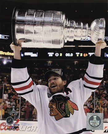 Duncan Keith with the Stanley Cup Game 6 of the 2013 Stanley Cup Finals