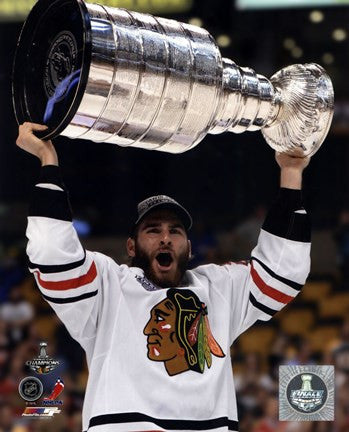 Brandon Saad with the Stanley Cup Game 6 of the 2013 Stanley Cup Finals