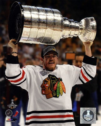 Andrew Shaw with the Stanley Cup Game 6 of the 2013 Stanley Cup Finals